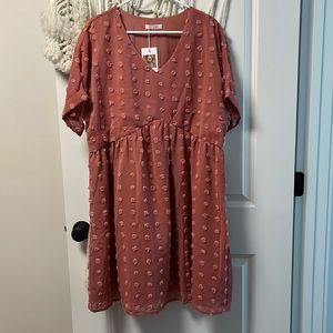 NWT womens XL dusty pink dress